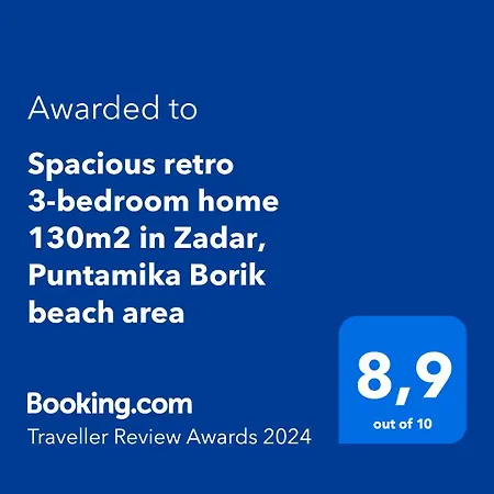 Spacious Retro 3-bedroom 130m2 In Zadar, Puntamika Borik Area Zadar