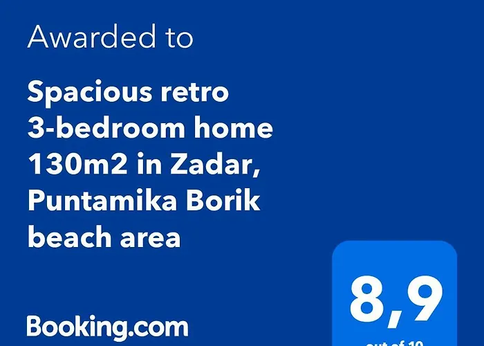 Spacious Retro 3-bedroom 130m2 In Zadar, Puntamika Borik Area Zadar
